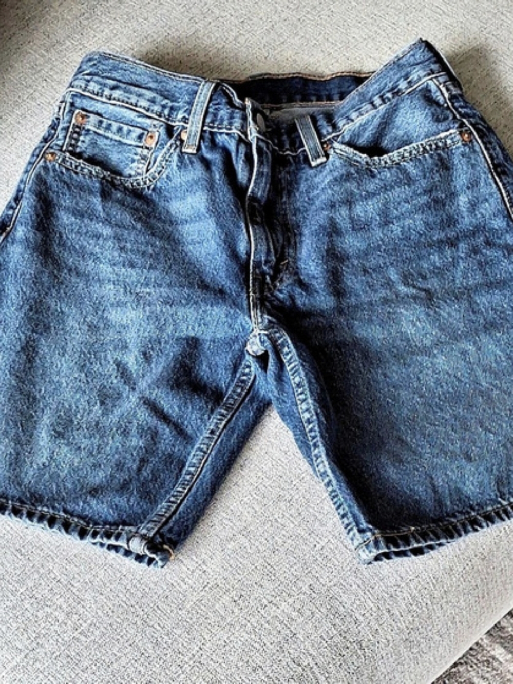 Levi's 501 Original Shorts Men's Blue Denim